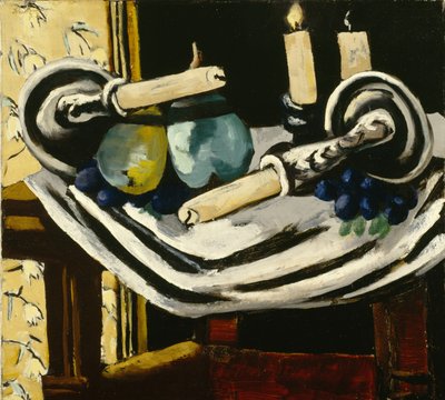 Natureza Morta com Velas Caídas de Max Beckmann