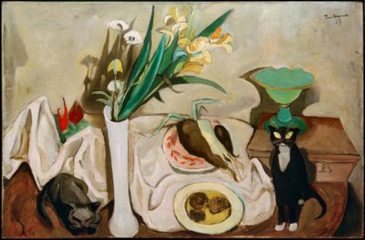 Natureza Morta com Gatos de Max Beckmann