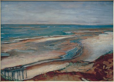 Paisagem da praia de Max Beckmann