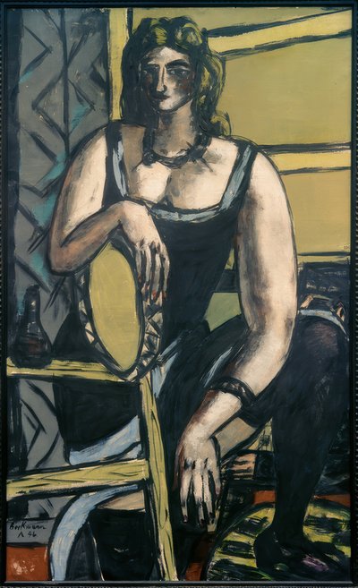 Dançarinos com tamborim de Max Beckmann
