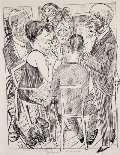 O Desapontado I, de Max Beckmann (1884-1950), litografia. Alemanha, século XX. de Max Beckmann