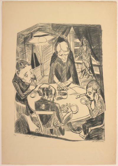 The Hunger, prato cinco do Die Hölle de Max Beckmann