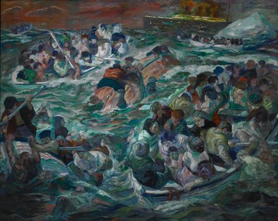 O naufrágio do Titanic de Max Beckmann
