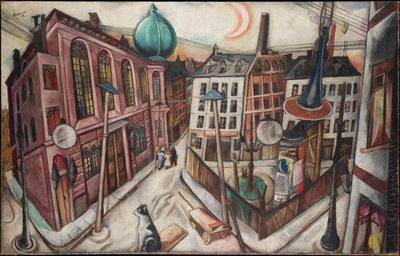 A sinagoga em Frankfurt am Main de Max Beckmann
