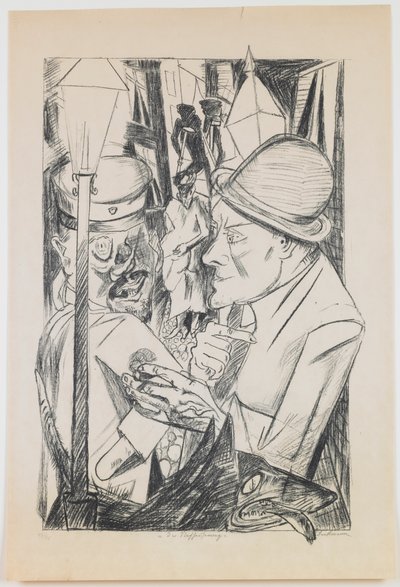 The Way Home, placa 2 da série “Inferno” de Max Beckmann