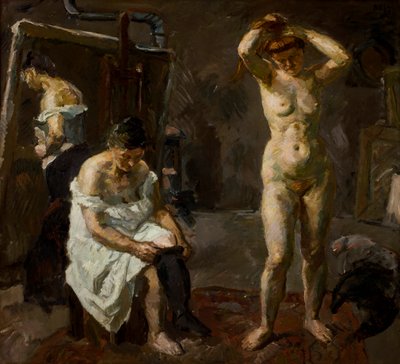 Três Mulheres no Estúdio de Max Beckmann
