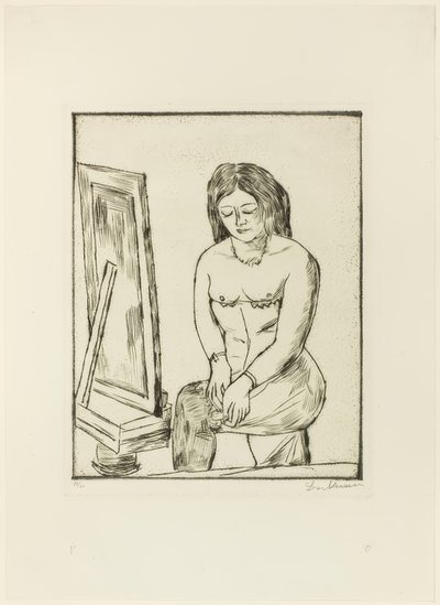 Toilette (Antes do Espelho) de Max Beckmann