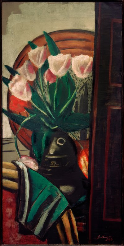 Tulipa vida morta de Max Beckmann