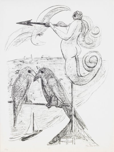 Weather-Vane, placa 2 do portfólio “Day and Dream” de Max Beckmann