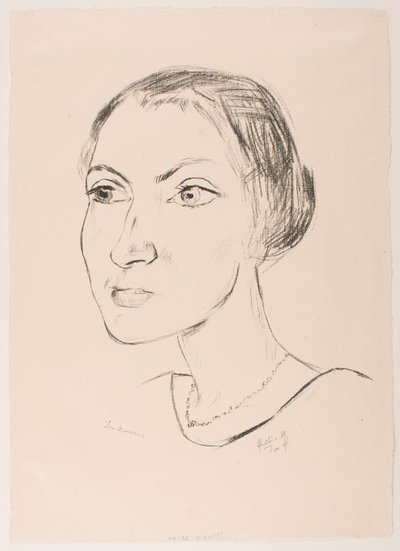 Mulher com colar (Sra. Parcus) de Max Beckmann