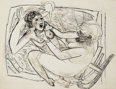 Mulheres a lutar; Mulheres a lutar de Max Beckmann
