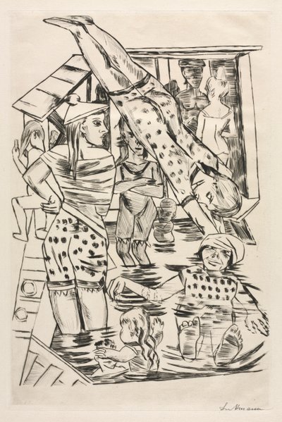 Banho Feminino de Max Beckmann