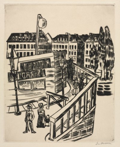 Ponte de madeira de Max Beckmann
