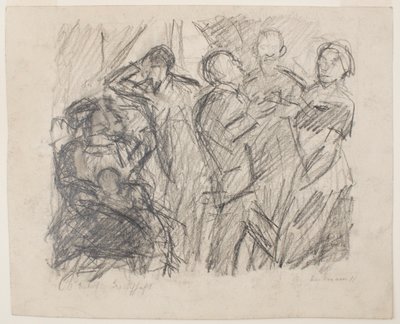 na reta: I [Primeiro] Sketch for Society Party de Max Beckmann