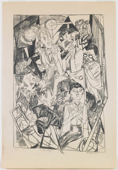 placa 6: Os ideólogos de Max Beckmann
