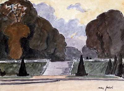 O jardim no Luxemburgo, c1900-1944 de Max Jacob