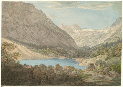 "The Blue Pool" no Rein Valley perto de Garmisch de Max Joseph Wagenbauer