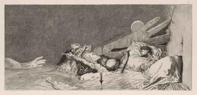Uma luva: Ansiedades, 1880. de Max Klinger
