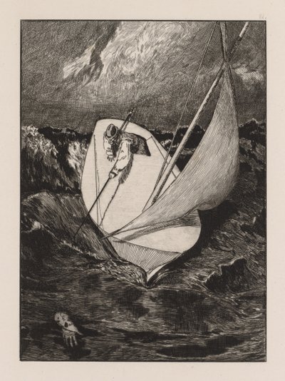 Uma luva: O resgate, 1880. de Max Klinger