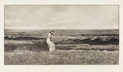 Junto ao mar (Intermezzi, opus IV, folha 2) de Max Klinger