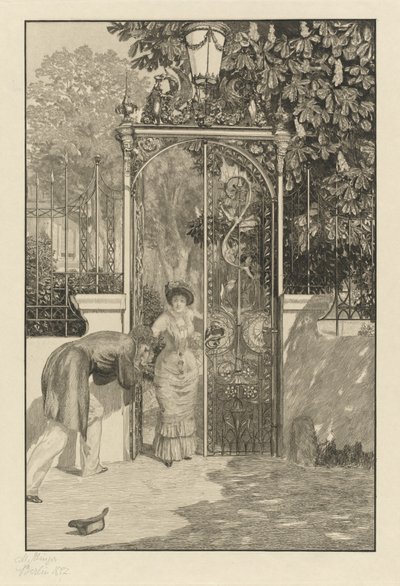 No Portão Am Thor, 1887. de Max Klinger