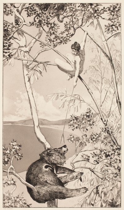 Urso e fada de Max Klinger