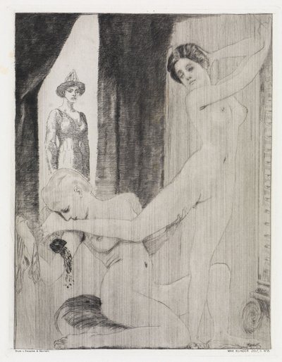 Preparação para a dança (Zelt, Opus XIV, 2.ª parte, n.º 25) de Max Klinger