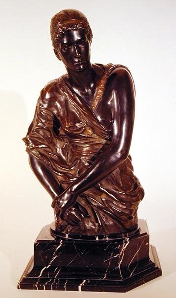 Cassandra, c.1895 (bronze com base em mármore) de Max Klinger