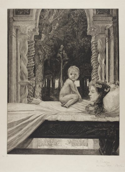 Mãe Morta, prato dez de On Death, Part II de Max Klinger