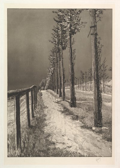 A estrada, da série Quatro paisagens de Max Klinger
