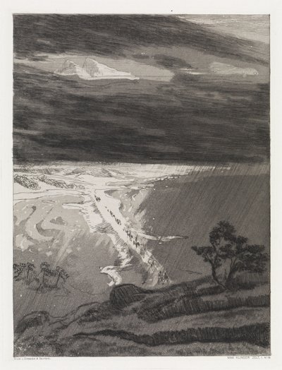 Através dos pântanos (Zelt, Opus XIV, 1.ª Parte, n.º 18) de Max Klinger