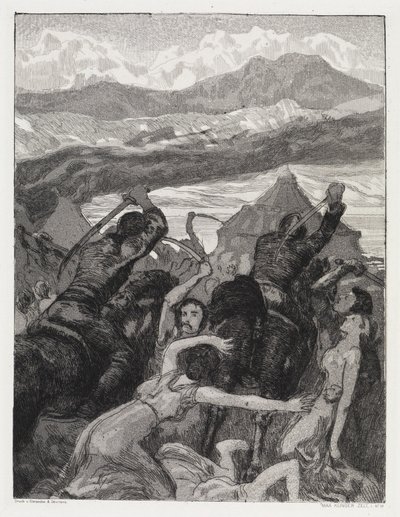 Invasão (Tenda, Opus XIV, 1.ª Parte, n.º 14) de Max Klinger