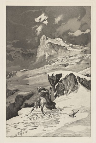 Intermezzi, Opus IV, Bl. 5: Lutando contra os centauros de Max Klinger