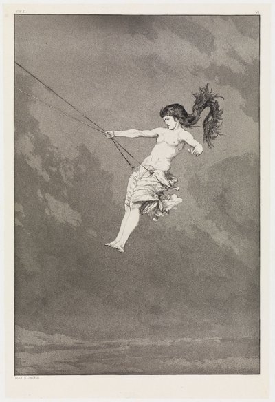 Intermezzo (Primeiro intermezzo) (Salvamentos de vítimas ovidianas, Opus II, prancha 6) de Max Klinger