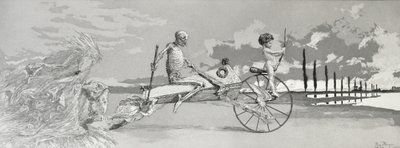 Love, Death and Beyond, 1881, prato XII de &39;Intermezzi (gravura, drypoint e aquatinta) de Max Klinger