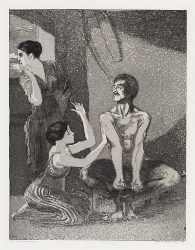 A Rapariga e o Arqueiro (Tenda, Opus XIV, 1.ª Parte, n.º 9) de Max Klinger
