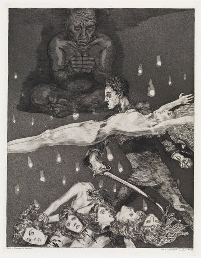 Assassinato, Tenda, opus XIV, parte 2, n.º 39 de Max Klinger