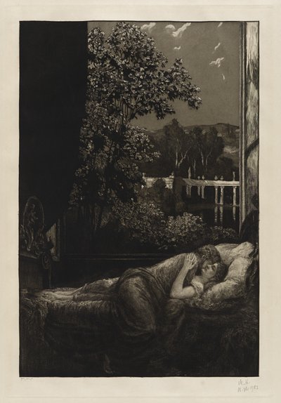 Noite [Felicidade] de Max Klinger