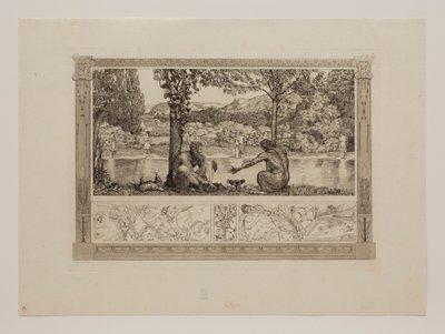 Narciso e Echo I de Max Klinger