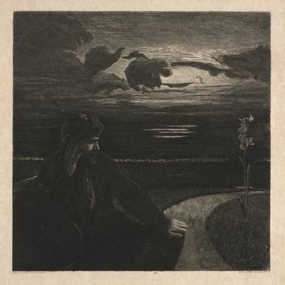 Noite, da morte, parte I, Opus XI Noite, da morte, parte um, Opus XI, 1889. de Max Klinger