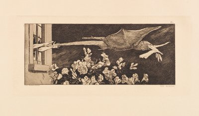 Opus VI, da Paráfrase sobre a descoberta de uma luva, 1881. de Max Klinger