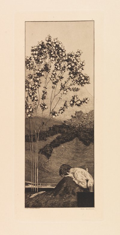 Opus VI, da Paráfrase sobre a descoberta de uma luva, 1881. de Max Klinger