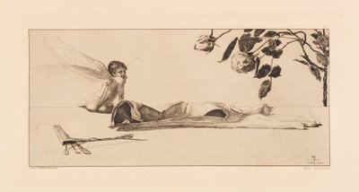 Opus VI, da Paráfrase sobre a descoberta de uma luva, 1881. de Max Klinger