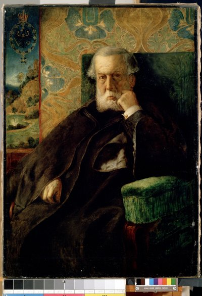 ""Retrato do Doutor von Meyer"" Pintura de Max Klinger (1857-1920) Dim. 111,3x80,2 cm Museu de Belas Artes Mikalojus Konstantinas Ciurlionis, Kaunas, Lituânia de Max Klinger