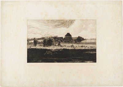Tarde de verão (Quatro paisagens, opus VII, prancha 4) de Max Klinger