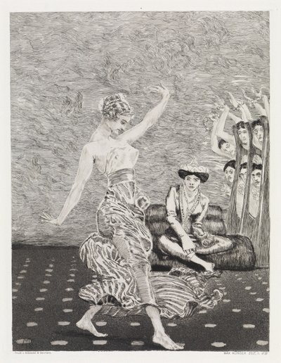 Dança (Tenda, Opus XIV, 2.ª Parte, n.º 27) de Max Klinger