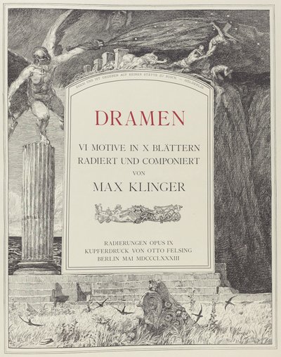 Folha de rosto de Max Klinger
