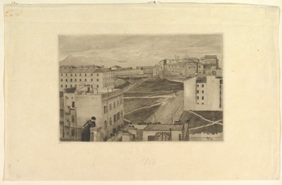 Vista da janela do ateliê do artista, Roma de Max Klinger