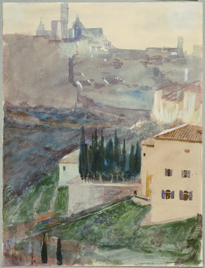 Vista de Siena de Max Klinger