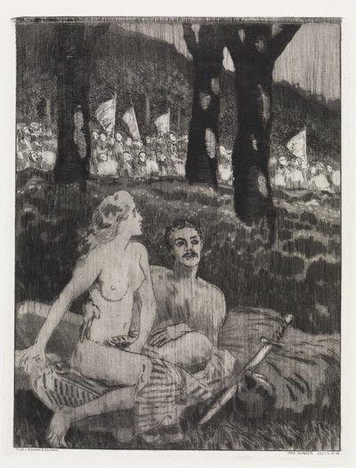 Noite na Floresta (Tenda, Opus XIV, 2.ª Parte, n.º 42) de Max Klinger